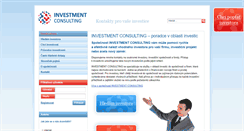 Desktop Screenshot of investment-consulting.cz